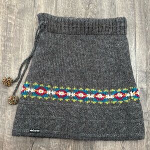 🍁CUTE Wool Skirt 🍁Acrylic Lining, S/M, Drawstring Waist, Stretchy, 100% Wool EUC